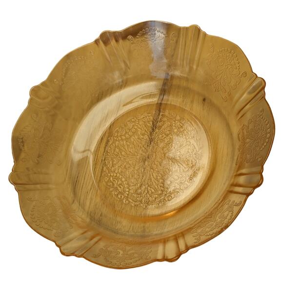 Vintage Delicate Dainty Feminine Floral Pink Depression Glass 4 Piece Craft Twee - Picture 5 of 16